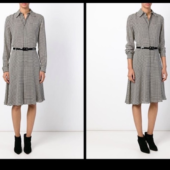 Ralph Lauren Black Label Austin Houndstooth Dress Kate Middleton - Picture 2 of 15